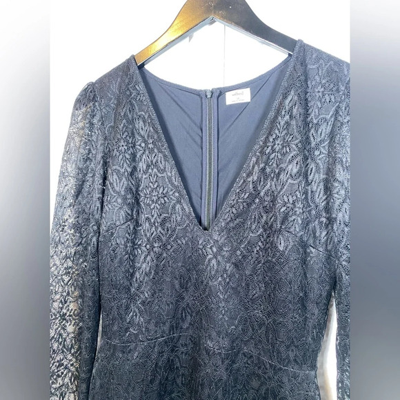 Wilfred | Black Long Sleeve Lace Dress - Size 10 - Picture 3 of 6